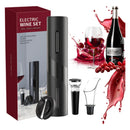 Abridor de Vinho Elétrico 6 Segundos | Kit Completo com 3 Acessórios